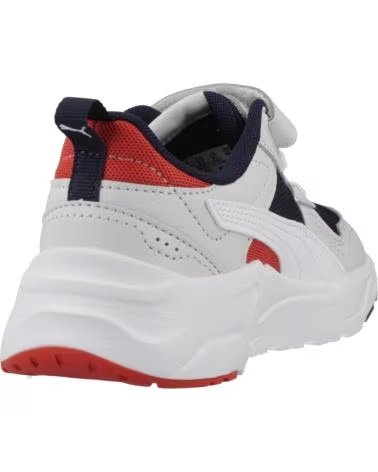 SAPATILHAS PUMA TRINITY 2 LT INFANTIS WHITE NAVY RED