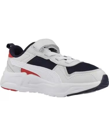 SAPATILHAS PUMA TRINITY 2 LT INFANTIS WHITE NAVY RED