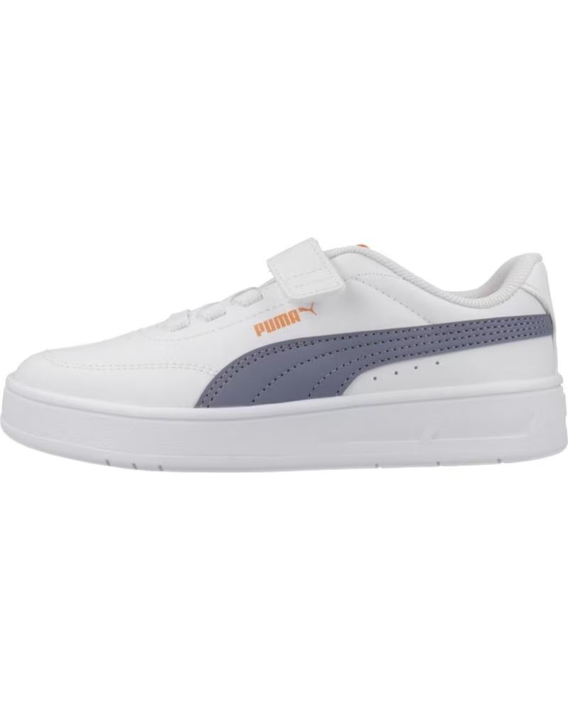 PUMA ZAPATILLAS NINO MODELO COURT CLASSIC CLEAN COLOR BLANCO WHTN WHTNVY