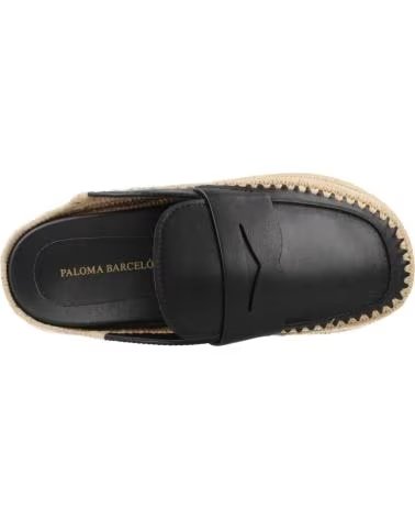 PALOMA BARCELÓ BELINDA PANTOLETTEN AUS LEDER IN SCHWARZ BLACK