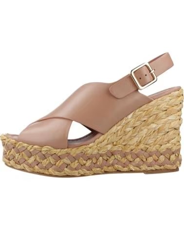 PALOMA BARCELÓ ODA - SANDALIAS DE PIEL CON CUÑA Y PLATAFORMA PARA MUJER, COLOR ROSA MAKEUP