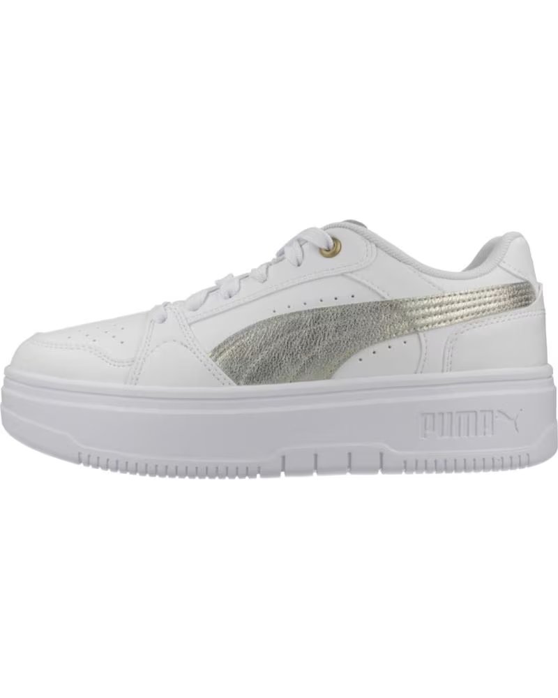 PUMA BASKETS REBOUND FEMME LOW METALLIC BLANCHES WHITE