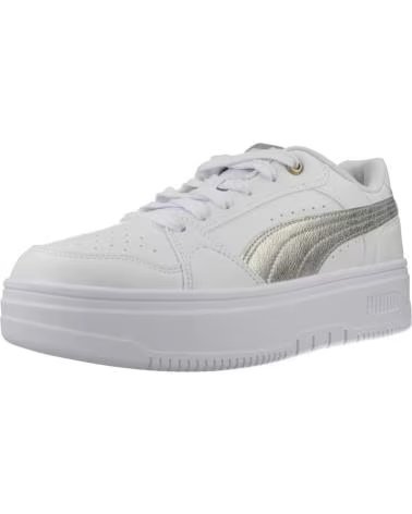 PUMA BASKETS REBOUND FEMME LOW METALLIC BLANCHES WHITE