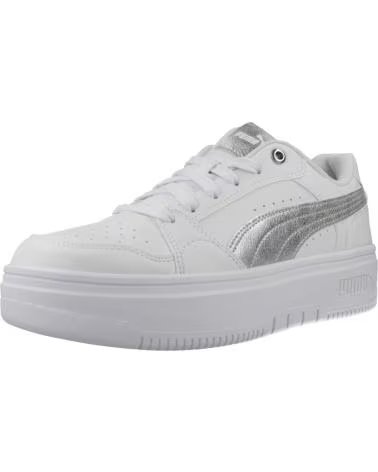 PUMA ZAPATILLAS MUJER MODELO REBOUND FEMME LOW METALLIC COLOR BLA WHITE