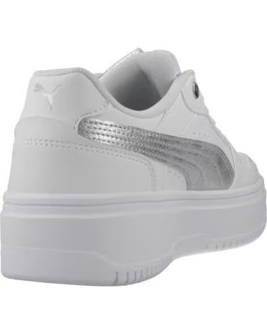PUMA ZAPATILLAS MUJER MODELO REBOUND FEMME LOW METALLIC COLOR BLA WHITE