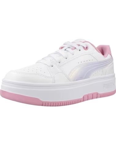 PUMA ZAPATILLAS REBOUND FEMME HOLO 20 JR BLANCAS Y ROSAS WHTPNK