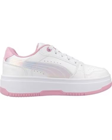 PUMA ZAPATILLAS REBOUND FEMME HOLO 20 JR BLANCAS Y ROSAS WHTPNK