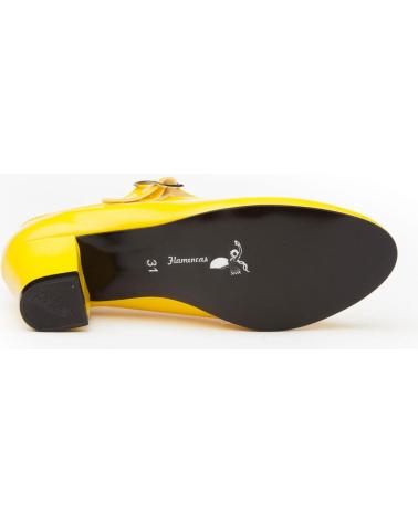 Shuhe ferse für Damen und Mädchen ANGELITOS ZAPATO FLAMENCA 302 AMARILLO