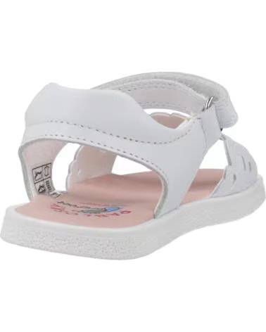 SANDÁLIAS PABLOSKY PARA MENINA MODELO 072800P EM BRANCO BLANCO