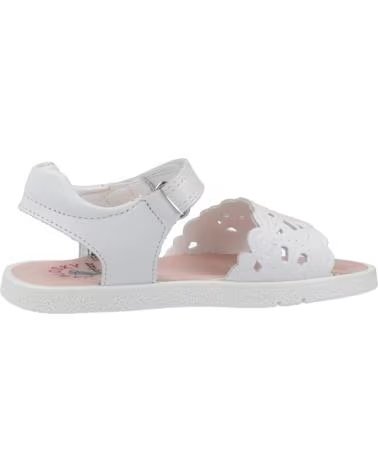 SANDÁLIAS PABLOSKY PARA MENINA MODELO 072800P EM BRANCO BLANCO