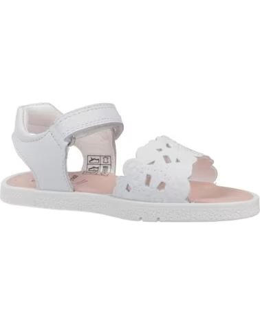 SANDÁLIAS PABLOSKY PARA MENINA MODELO 072800P EM BRANCO BLANCO