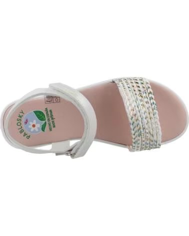 PABLOSKY SANDALIAS NINA MODELO 447907P COLOR BLANCO