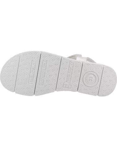 PABLOSKY SANDALIAS NINA MODELO 447907P COLOR BLANCO