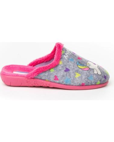 Hausschuhe für Damen und Herren ANGELITOS PANTUFLA UNICORNIO 134 GRIS