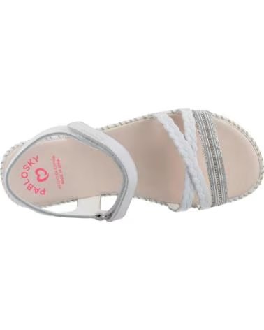 PABLOSKY SANDALIAS NINA MODELO 450000P COLOR BLANCO