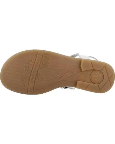 PABLOSKY SANDALIAS NINA MODELO 451200P COLOR  BLANCO