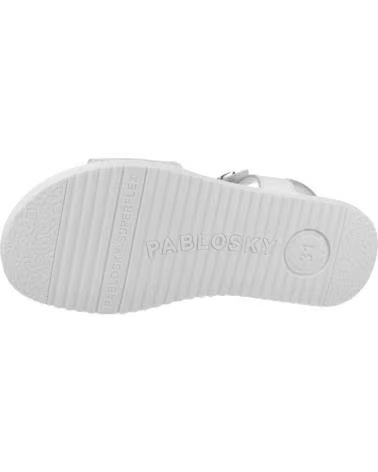 SANDÁLIAS PABLOSKY 452100P PARA MENINA EM BRANCO BLANCO