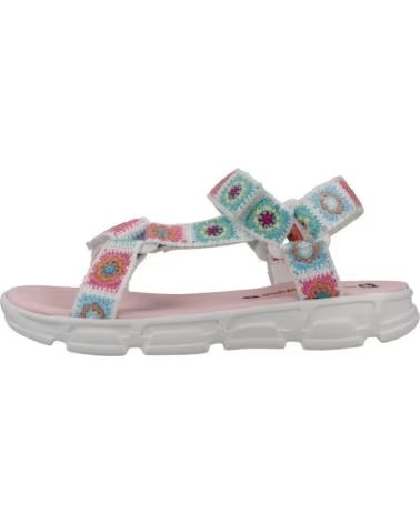 PABLOSKY SANDALIAS 9861 EN MULTICOLOR PARA NINAS BLANCO
