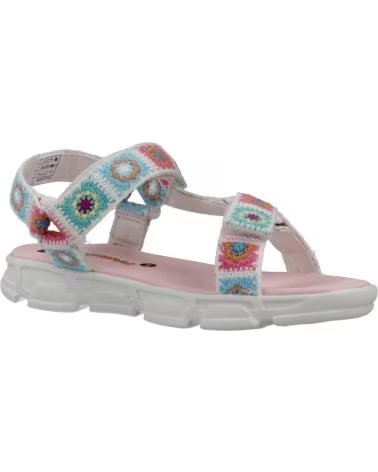 PABLOSKY SANDALIAS 9861 EN MULTICOLOR PARA NINAS BLANCO