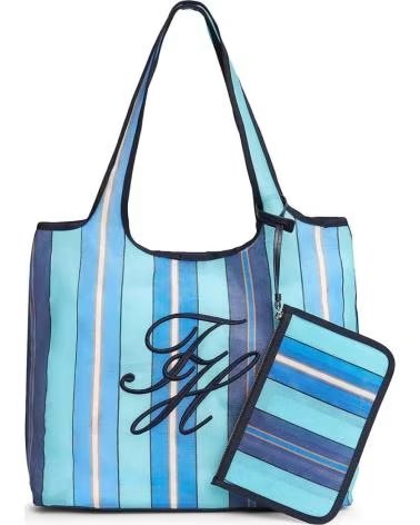 TOMMY HILFIGER BOLSO TOTE AW0AW18397 RAYAS AZUL 0GZ