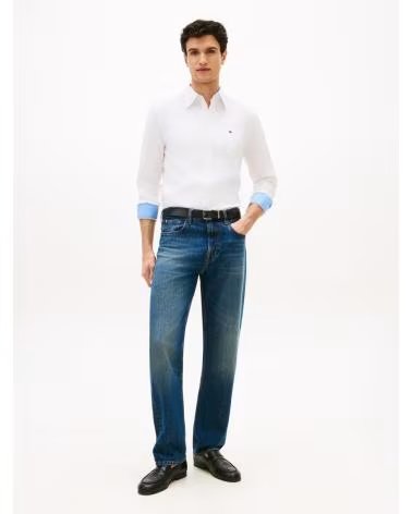 TOMMY HILFIGER CAMISA HOMBRE MW0MW42455 BLANCA YBR