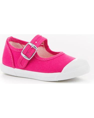 Sandalias de Niña ANGELITOS LONA TEXTIL 126 FUXIA