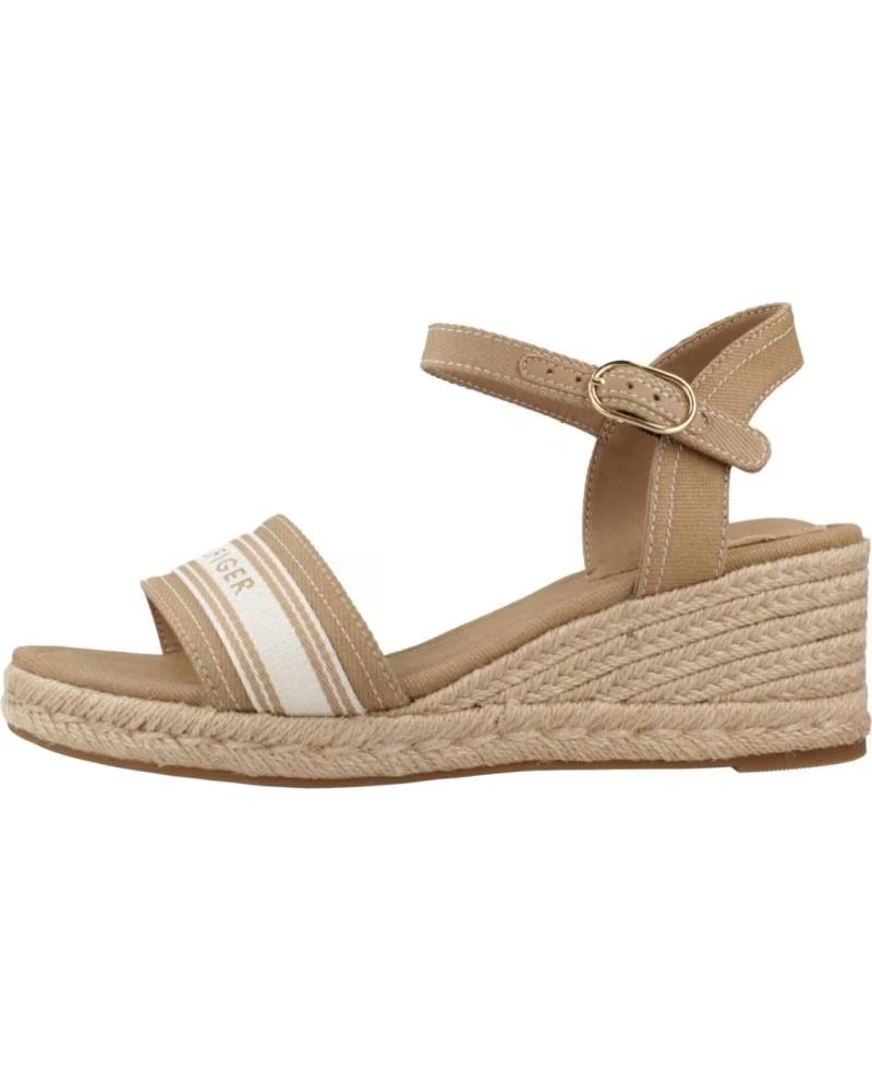 TOMMY HILFIGER SANDALI CON ZEPPA FW0FW09230 SAFARI CANVAS RBC