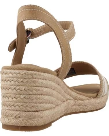 TOMMY HILFIGER SANDALI CON ZEPPA FW0FW09230 SAFARI CANVAS RBC