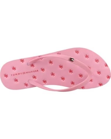 TOMMY HILFIGER CHANCLAS MUJER MODELO FW0FW09199 COLOR ROSA TOR