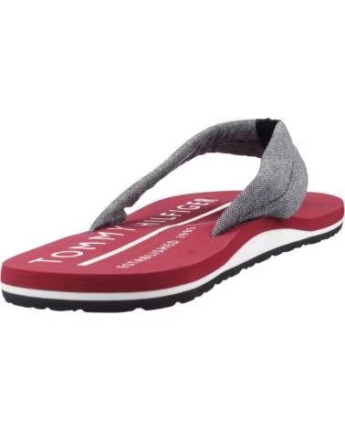 TOMMY HILFIGER CHINELOS CHAMBRAY BEACH HOMEM VERMELHO DW5