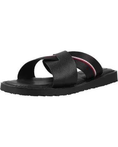 TOMMY HILFIGER SANDÁLIAS CORE LTH CRISS PRETAS BDS