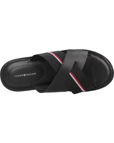TOMMY HILFIGER SANDÁLIAS CORE LTH CRISS PRETAS BDS