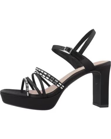 TAMARIS SANDALIAS DE TACÓN MODELO 28307 CON TIRAS DECORADAS BLACK