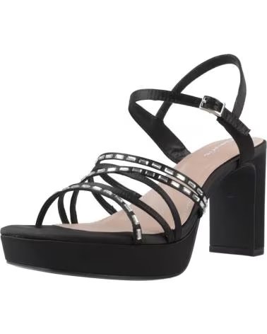 TAMARIS SANDALIAS DE TACÓN MODELO 28307 CON TIRAS DECORADAS BLACK