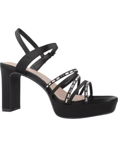 TAMARIS SANDALIAS DE TACÓN MODELO 28307 CON TIRAS DECORADAS BLACK