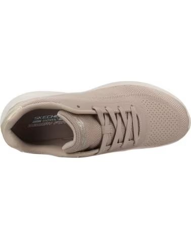 SCARPE DA DONNA SKECHERS BOBS SQUAD WAVE TAUPE MARRóN