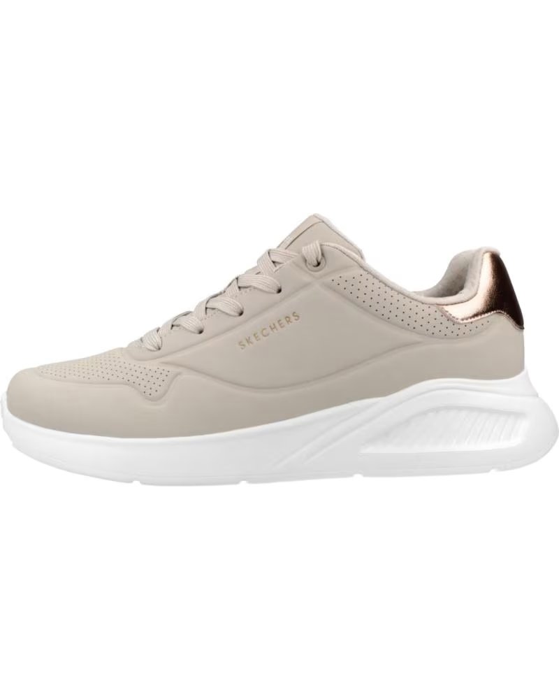 SKECHERS UNO LITE SHIMMER ALONG 177291-NAT SNEAKERS NAT