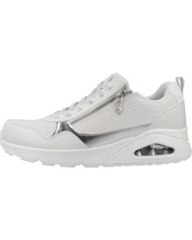 SKECHERS UNO METALLIC DAMEN SNEAKER WHT