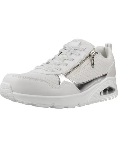 SKECHERS UNO METALLIC DAMEN SNEAKER WHT