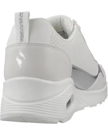SKECHERS UNO METALLIC DAMEN SNEAKER WHT