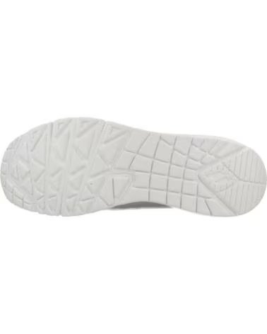 SKECHERS UNO METALLIC DAMEN SNEAKER WHT