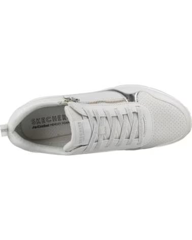 SKECHERS UNO METALLIC DAMEN SNEAKER WHT