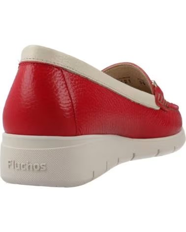 FLUCHOS MOCASINES MUJER MODELO 2421F COLOR ROJO ROJORAW