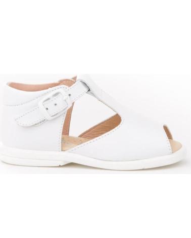Sandalen für Mädchen und Junge ANGELITOS SANDALIA PIEL 532 BLANCO