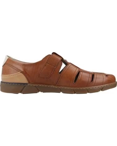 FLUCHOS MEN´S SANDALS, MODEL 1155F, BROWN LEATHER COLOR CUERO
