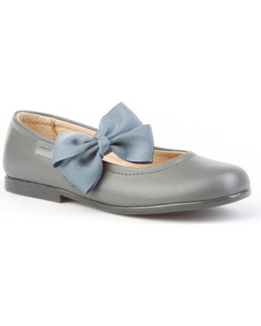 girl shoes ANGELITOS ZAPATO FRANCESITAS PIEL 519 GRIS