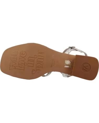 WONDERS SANDALIAS MODELO B1101 PLATA CHAMPAGNE CHMPGN
