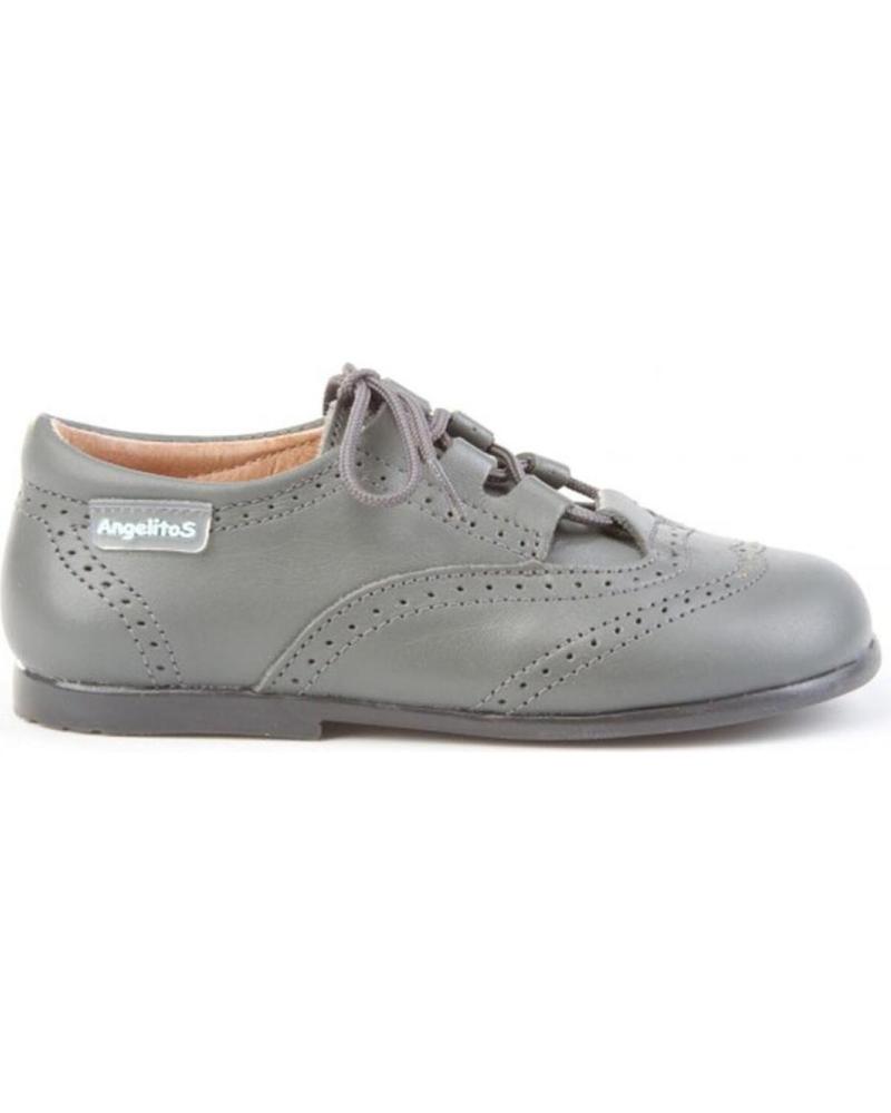 girl and boy shoes ANGELITOS INGLESITA PIEL 505 GRIS