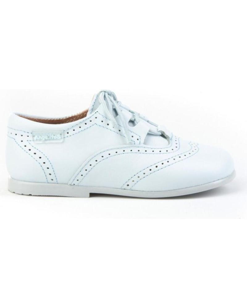 girl and boy shoes ANGELITOS INGLESITA PIEL 505 CELESTE