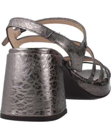 WONDERS SANDALI 1000148952 MODELLO G6821 CON TACCO LARGO DA DONNA PLOMO